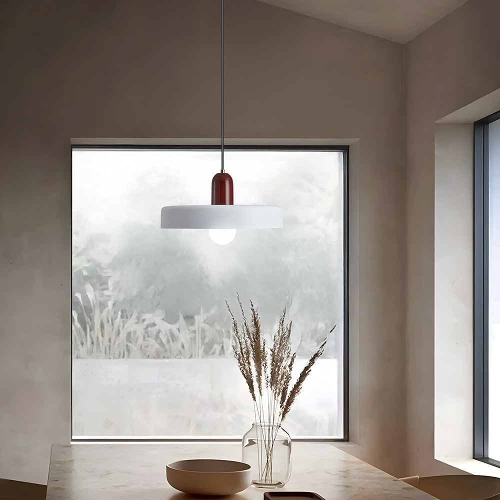 Pendant lamp - Modern design lamp in colorful iron for the dining table, kitchen, or living room.