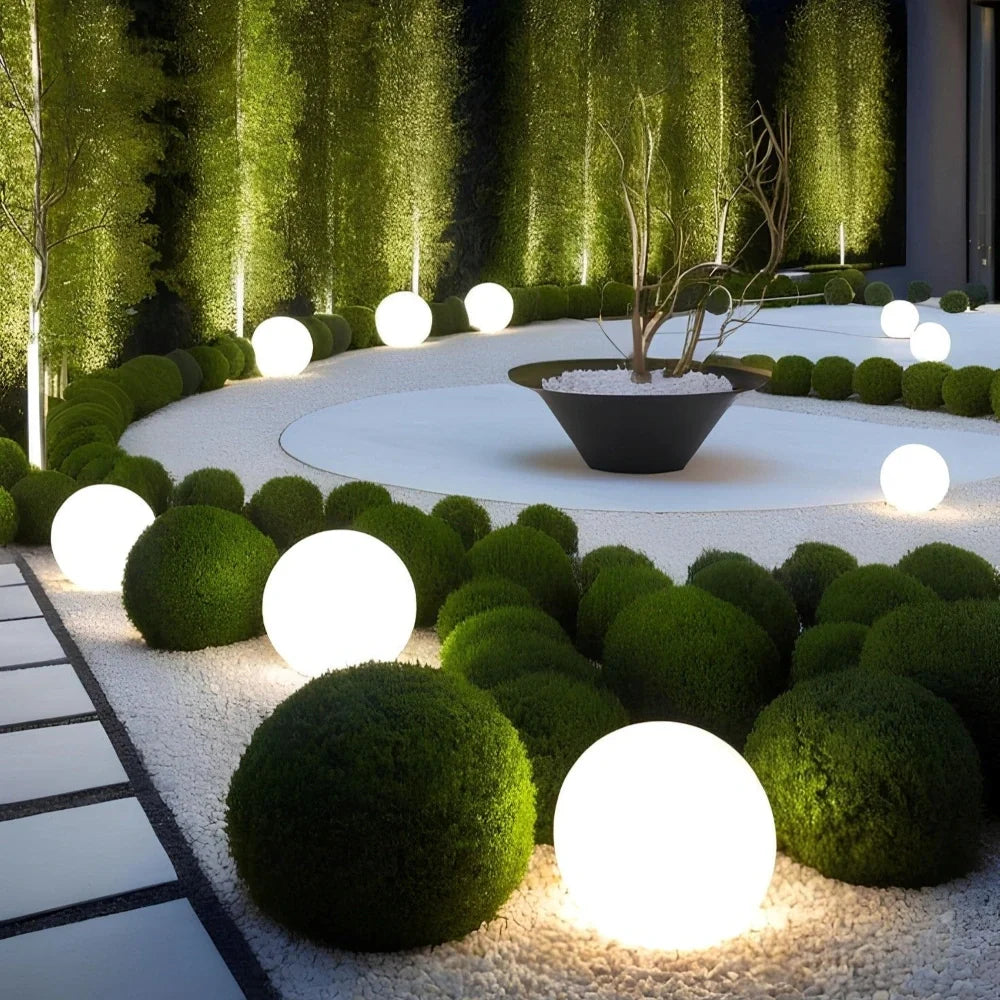 Sferische tuinlamp – Weerbestendig, 16 kleuren met afstandsbediening voor decoratie binnen en buiten