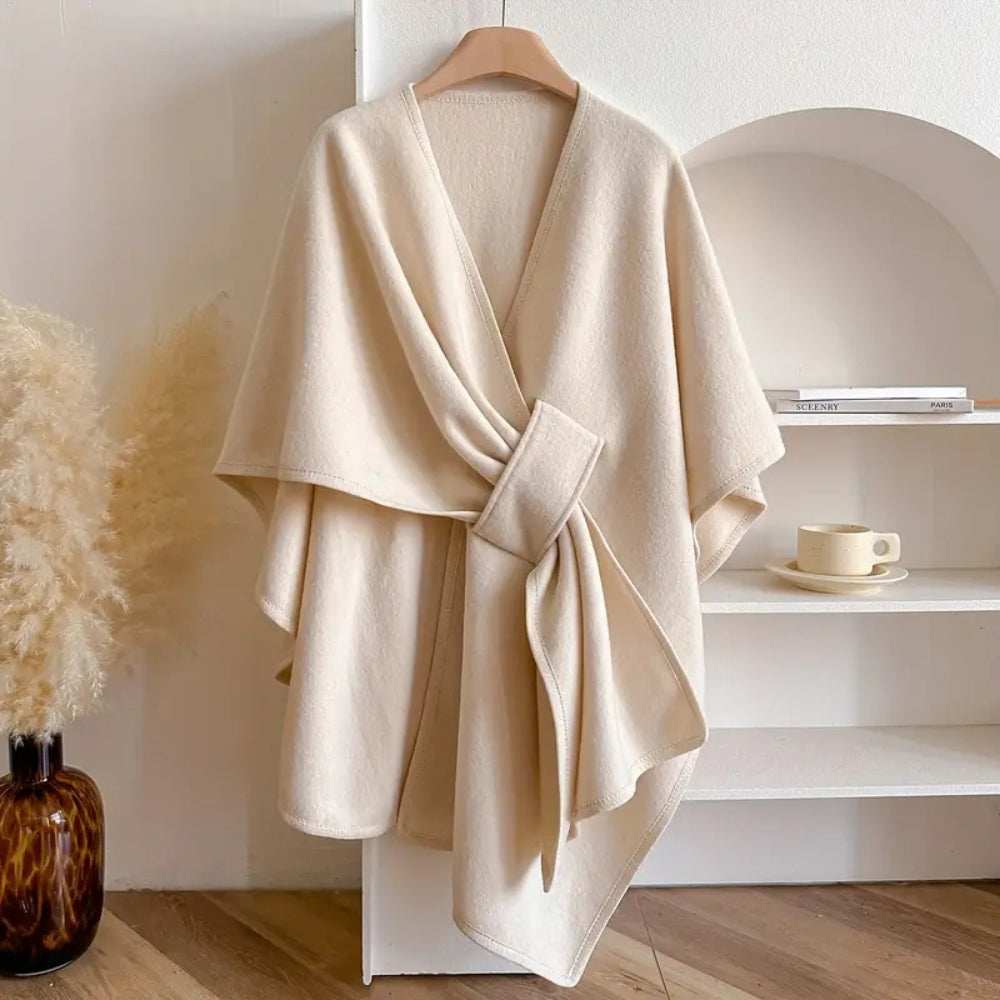 Poncho – Zachte microvezel, chic en winddicht voor herfst- en winteroutfits