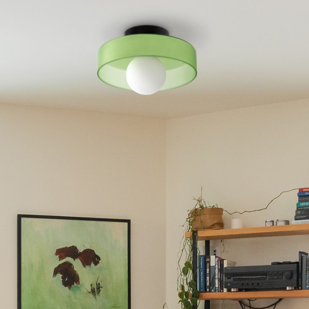 Modern LED Loft Lamp – Glass, Dimmable Light for Living Room, Bedroom or Office