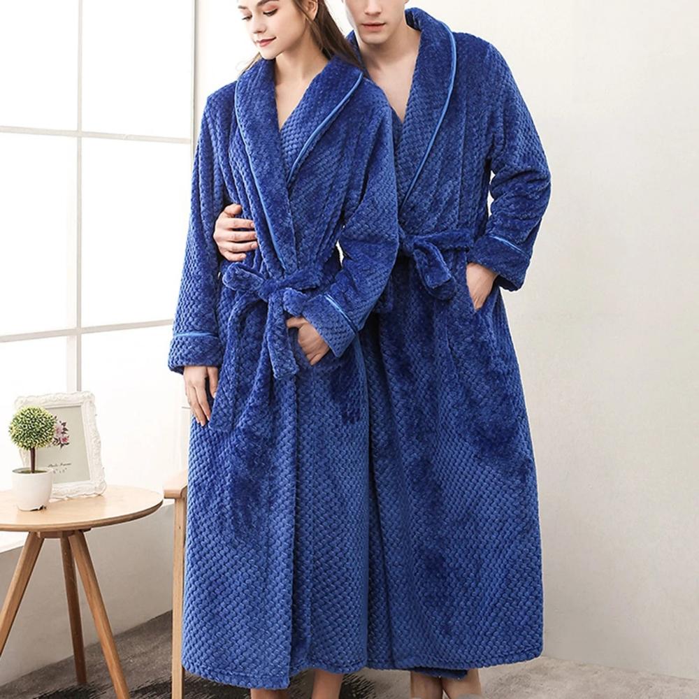 Fleece Bathrobe – Unisex, Soft and Warm for Home Use and Relaxation
