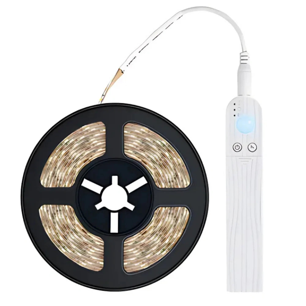 Motion LED Strip – Flexible, Waterproof, and Dimmable for Staircase, Cabinet, or Bathroom Lighting