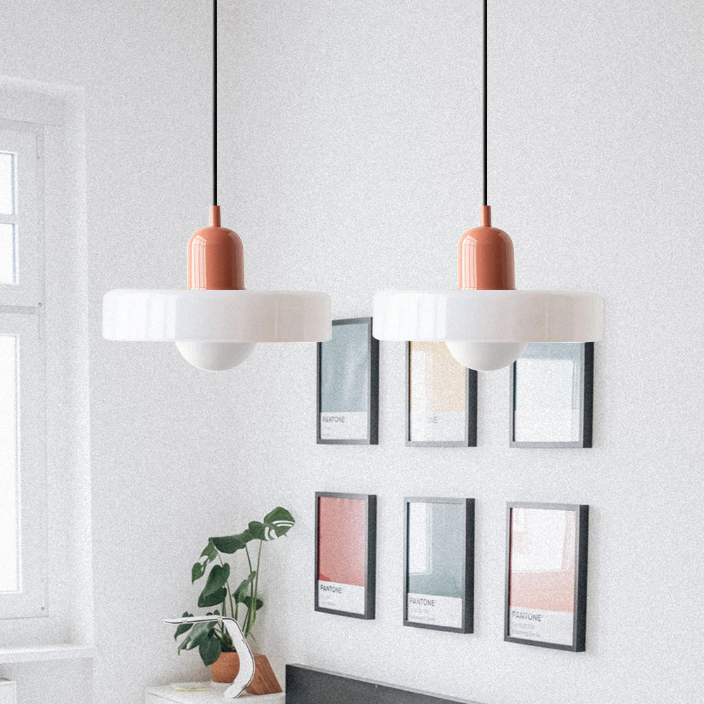 Double Pendant Lamp – Modern Glass Design Lamp with Two Light Sources for Dining Table or Living Room