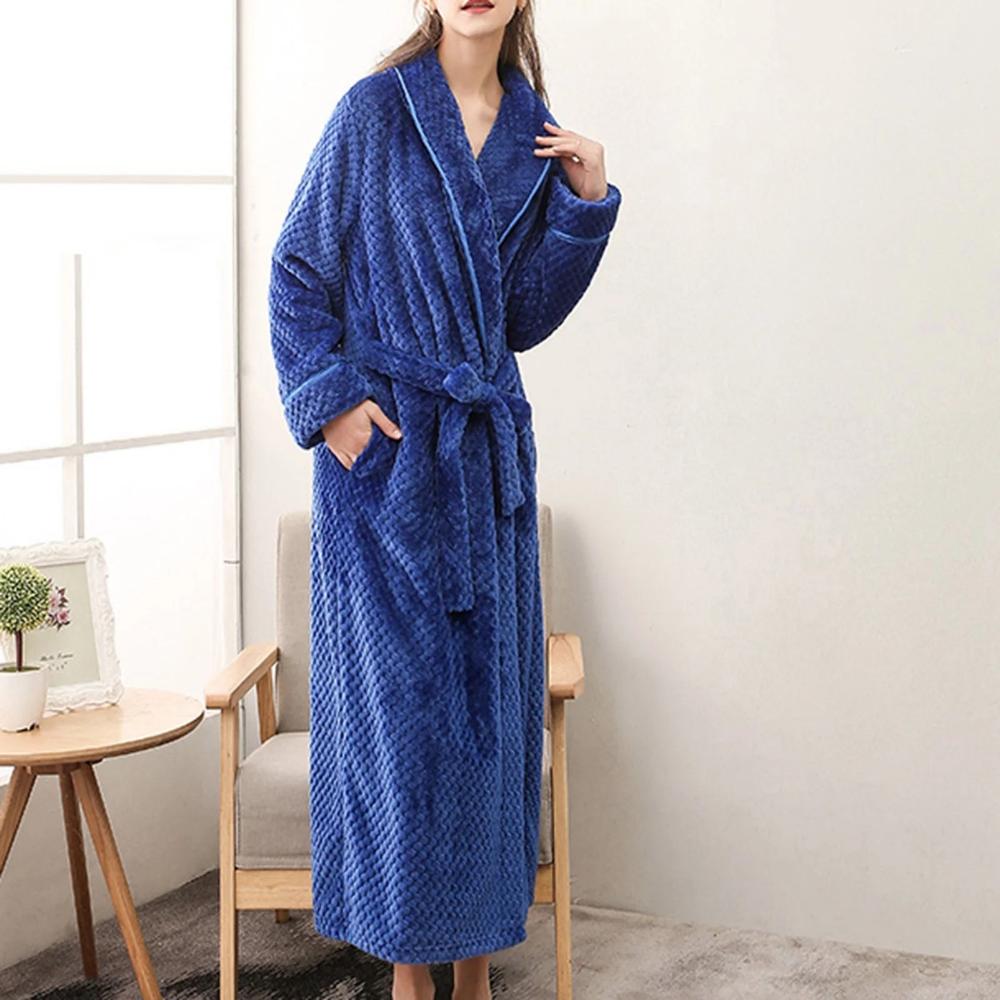 Fleece Bathrobe – Unisex, Soft and Warm for Home Use and Relaxation