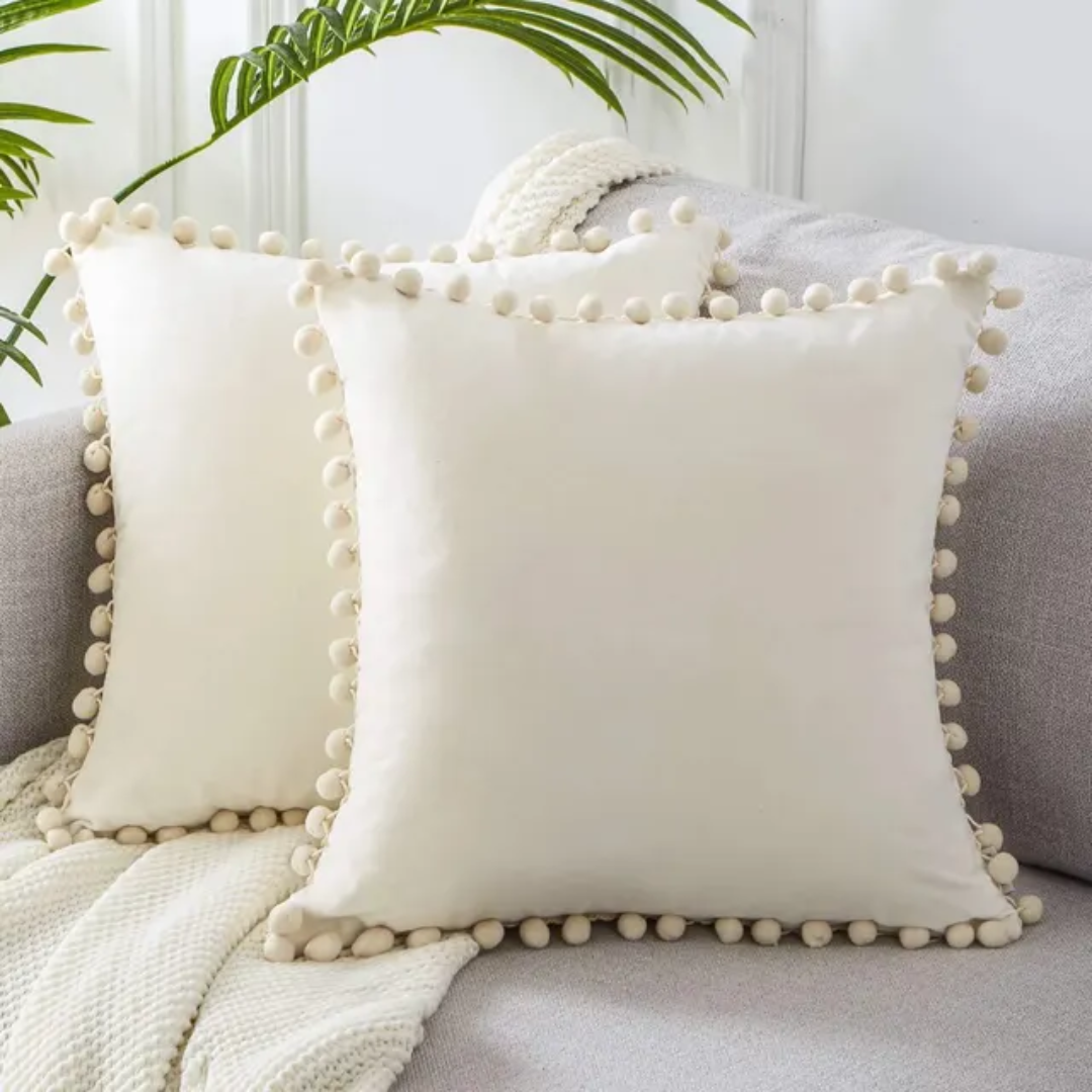 Cushion – Beige, Scandinavian Design for Sofa or Lounge Bench 45x45 cm