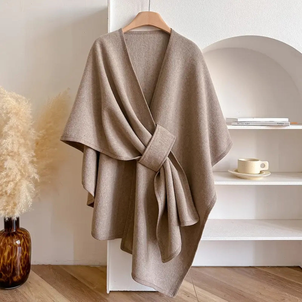 Poncho – Zachte microvezel, chic en winddicht voor herfst- en winteroutfits