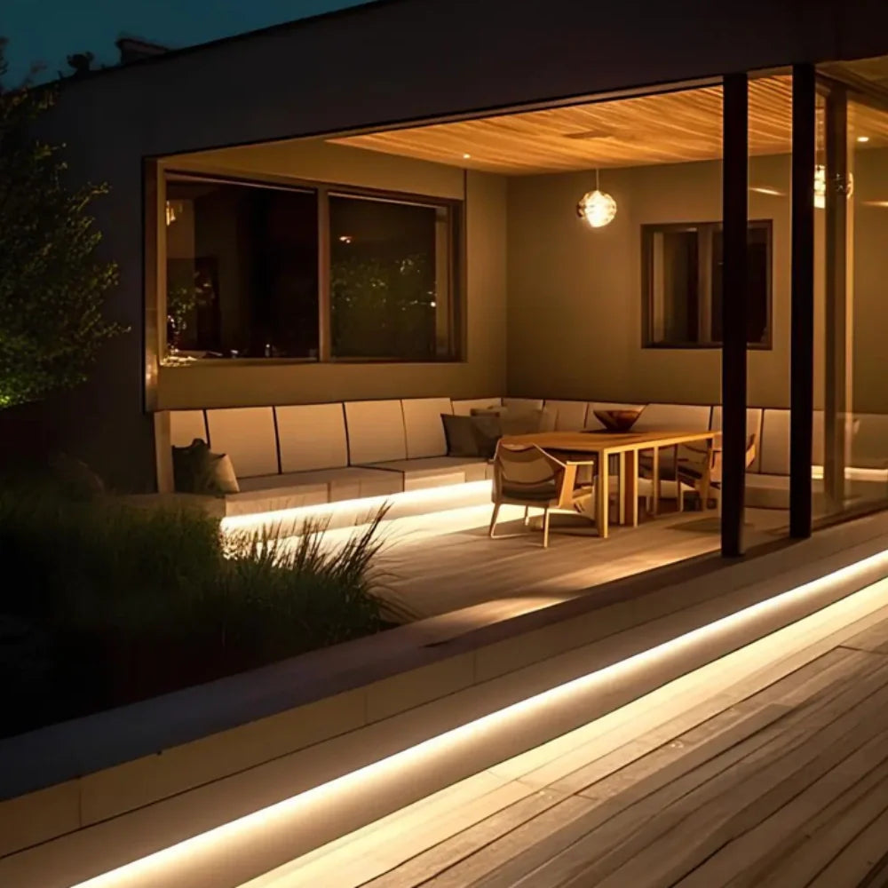 Motion LED Strip – Flexible, Waterproof, and Dimmable for Staircase, Cabinet, or Bathroom Lighting