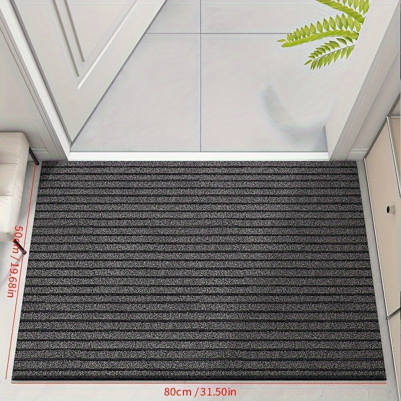 Durable door mat - Gray, Durable polypropylene for outdoor use at main entrance or terrace