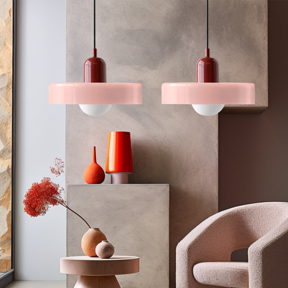Double Pendant Lamp – Modern Glass Design Lamp with Two Light Sources for Dining Table or Living Room