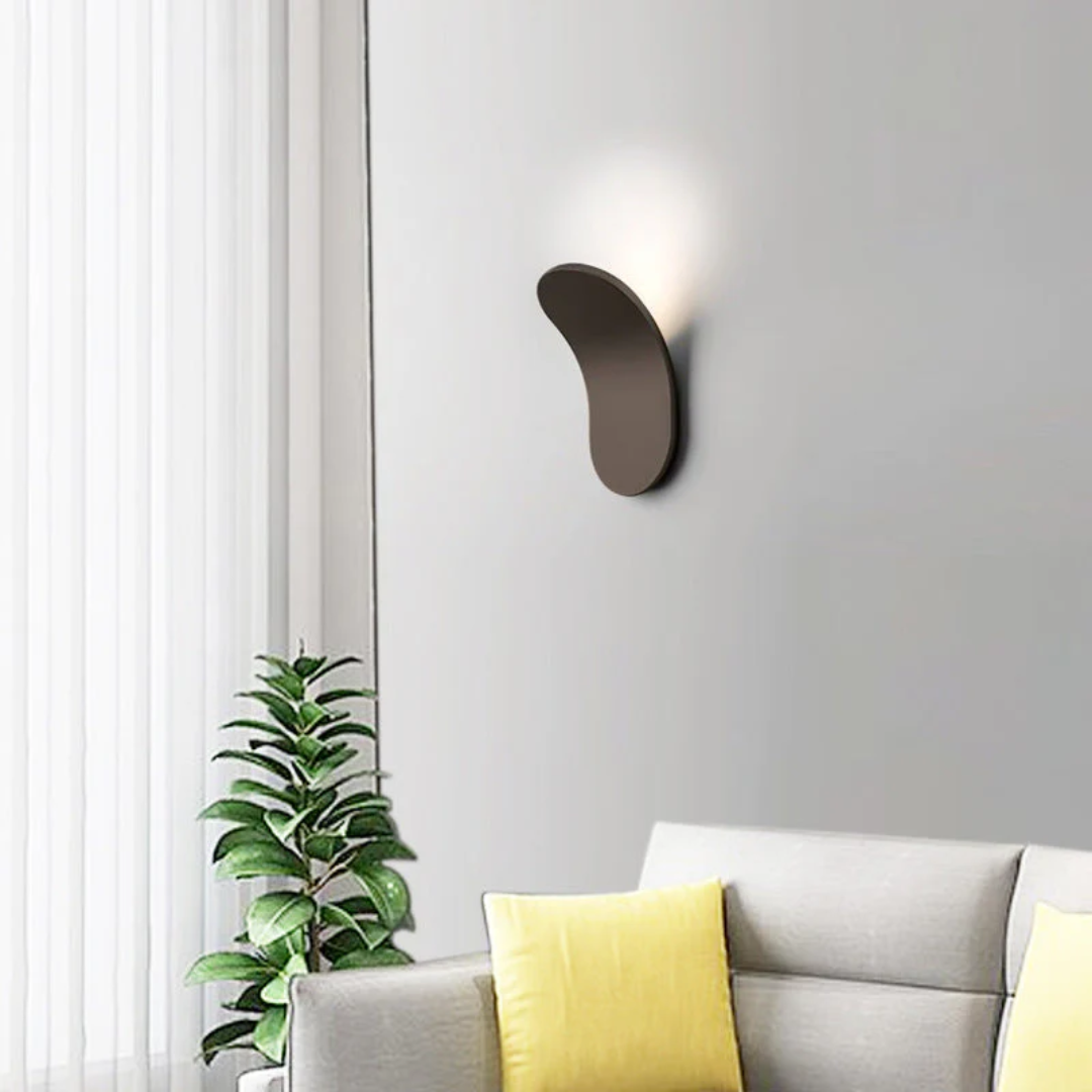 Scandinavische wandlamp – zwart metaal, minimalistisch ontwerp voor de slaapkamer, keuken of woonkamer