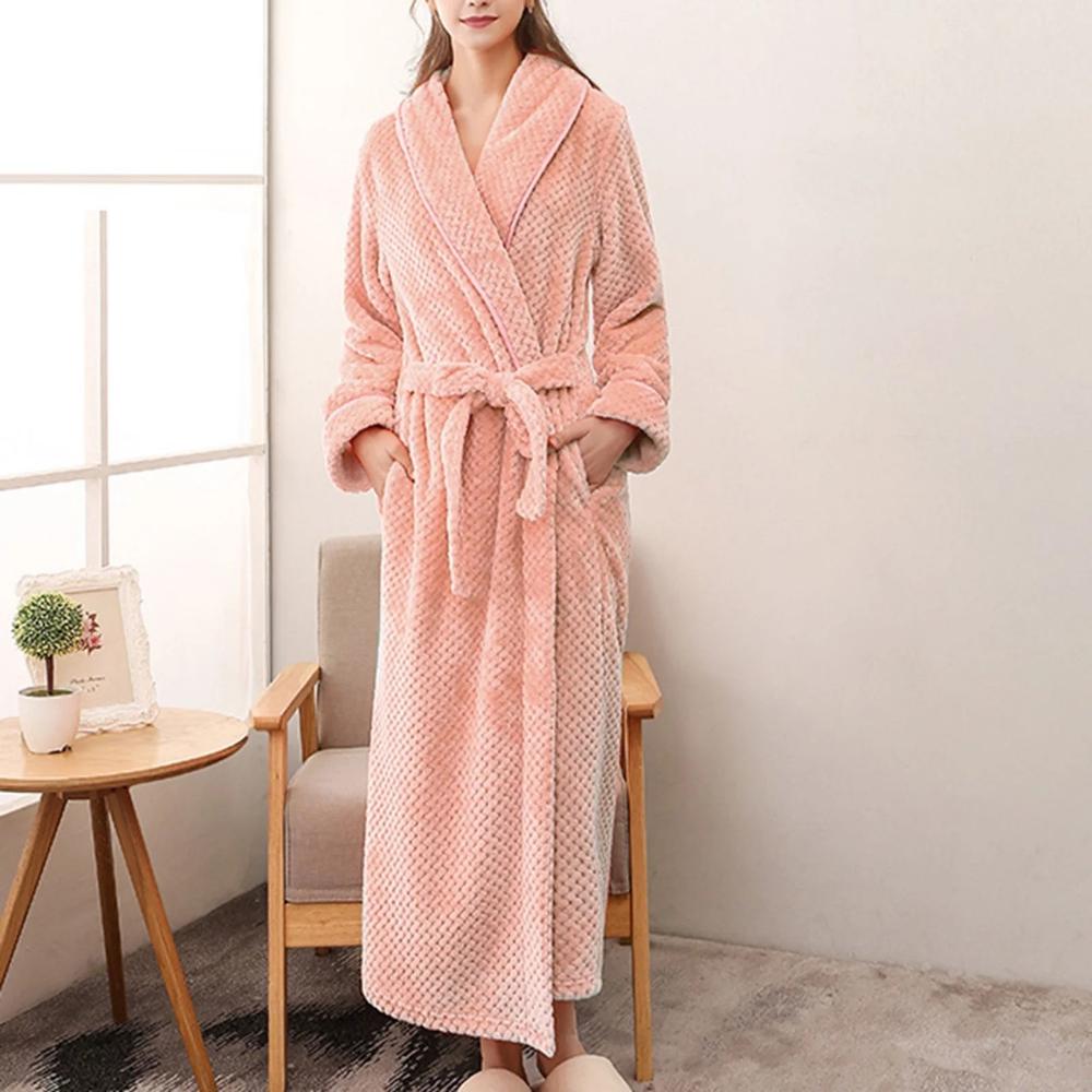Fleece Bathrobe – Unisex, Soft and Warm for Home Use and Relaxation