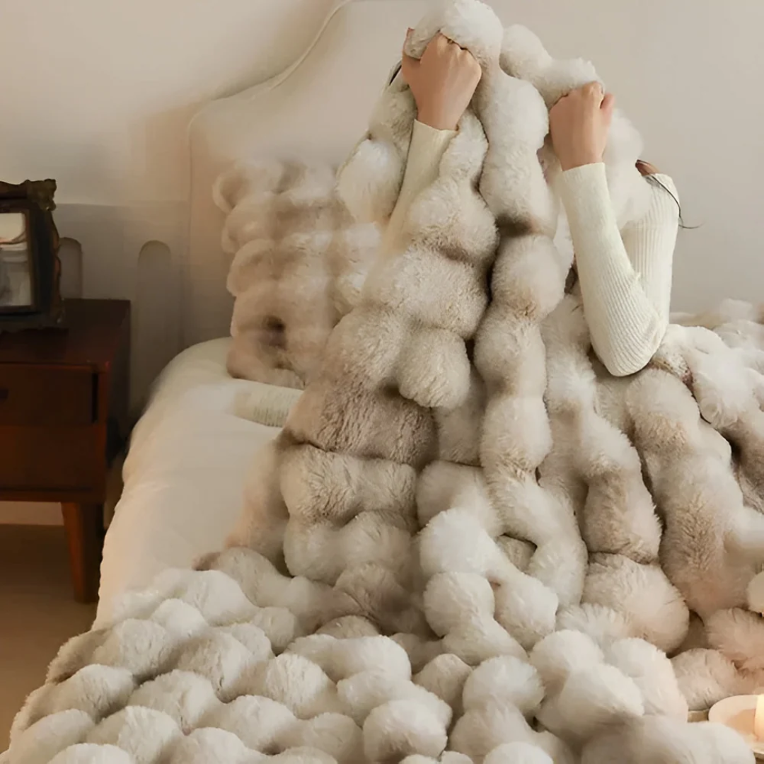 Fleece-deken – Zacht polyester in een modern ontwerp voor thuis of onderweg