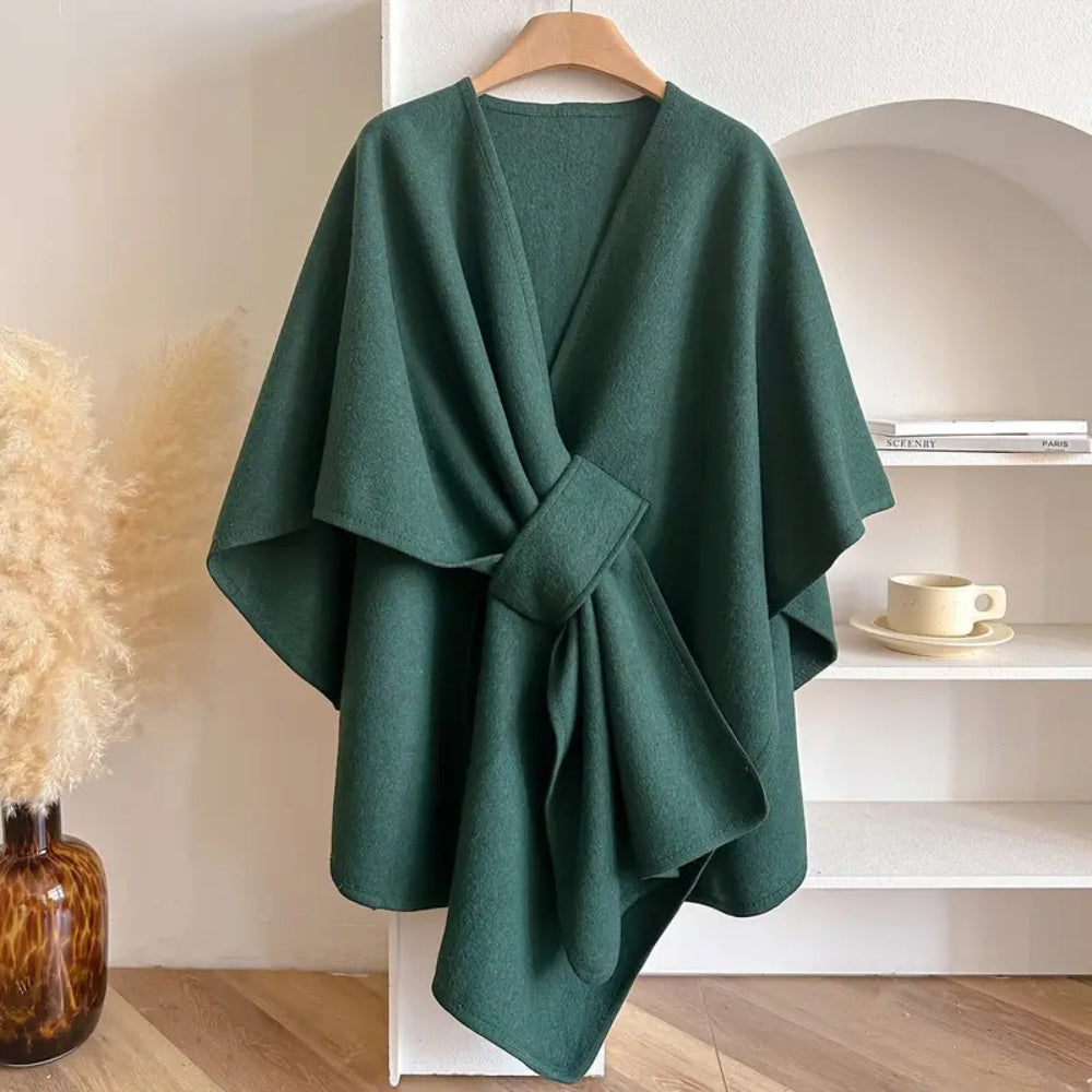 Poncho – Zachte microvezel, chic en winddicht voor herfst- en winteroutfits