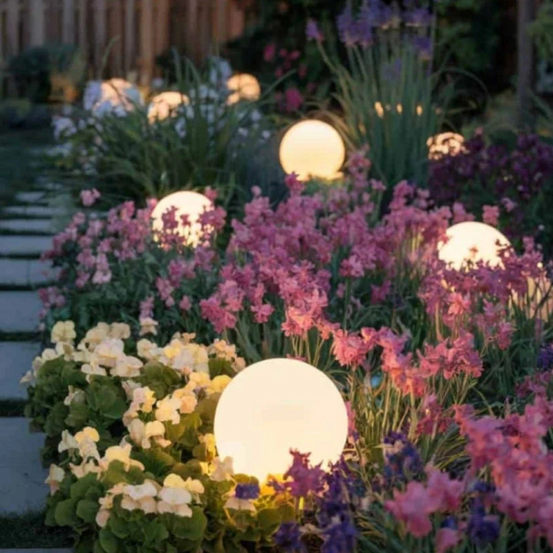 Sferische tuinlamp – Weerbestendig, 16 kleuren met afstandsbediening voor decoratie binnen en buiten