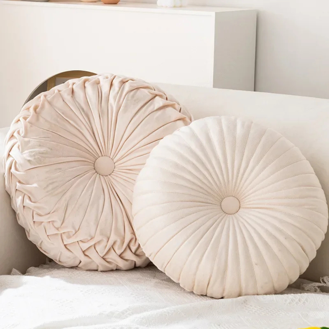 Zacht decoratief sierkussen – Zacht polyester in crèmekleur voor de woonkamer of slaapkamer