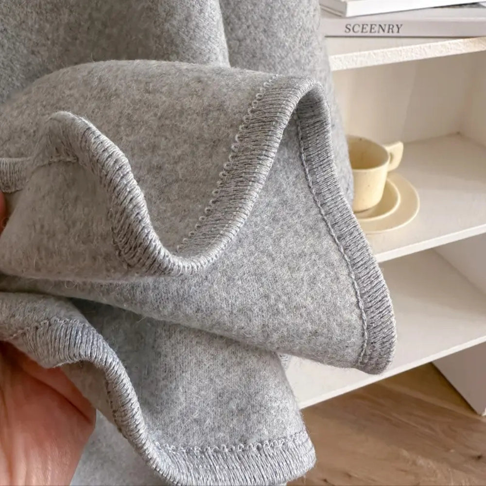 Poncho – Zachte microvezel, chic en winddicht voor herfst- en winteroutfits