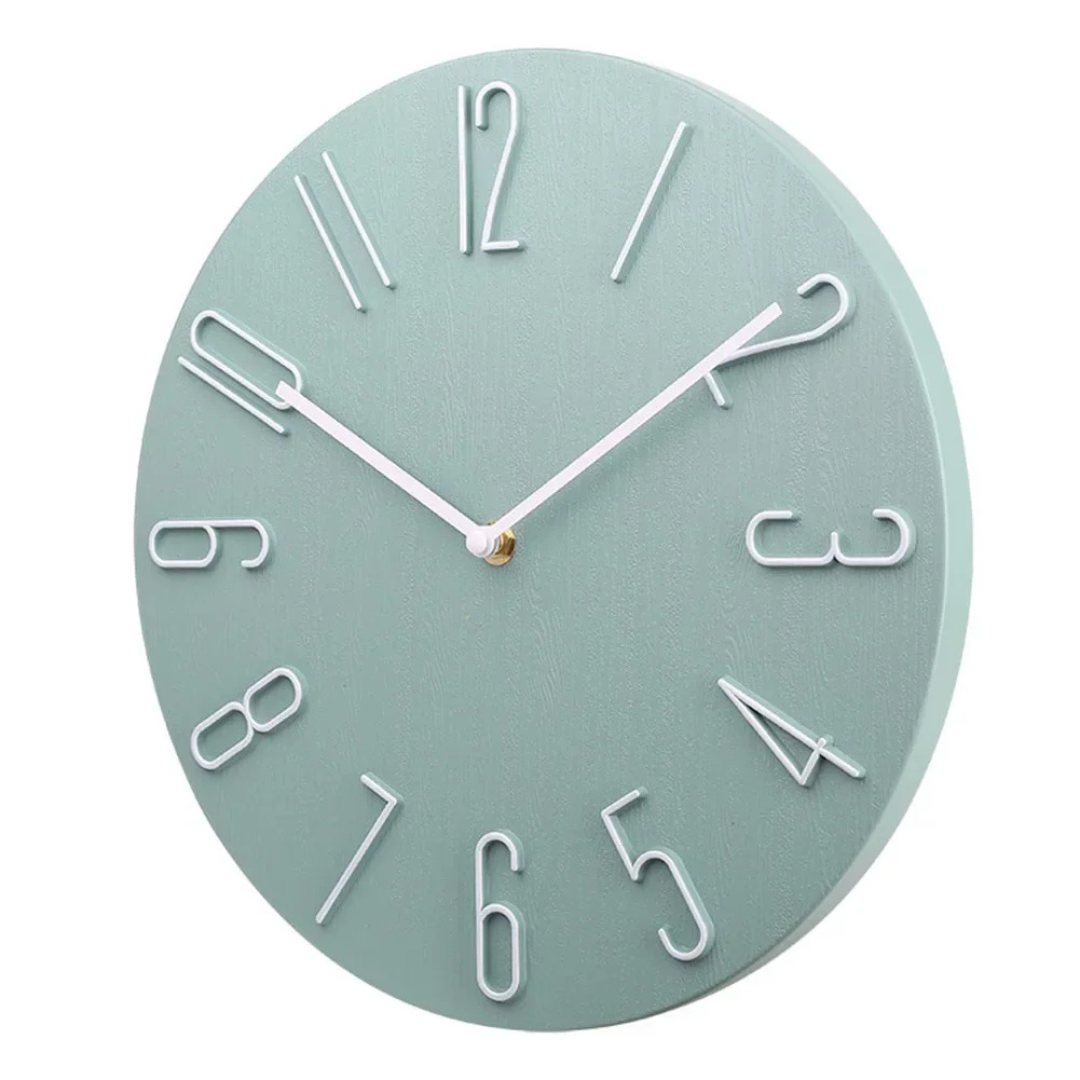 Wall Clock – Black and White, Modern Design for Living Room or Dining Room