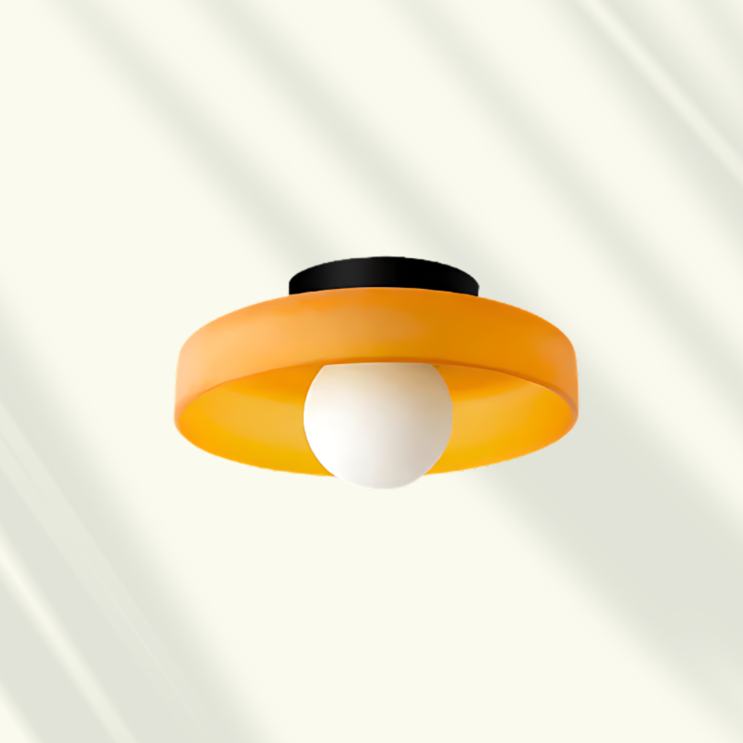 Modern LED Loft Lamp – Glass, Dimmable Light for Living Room, Bedroom or Office