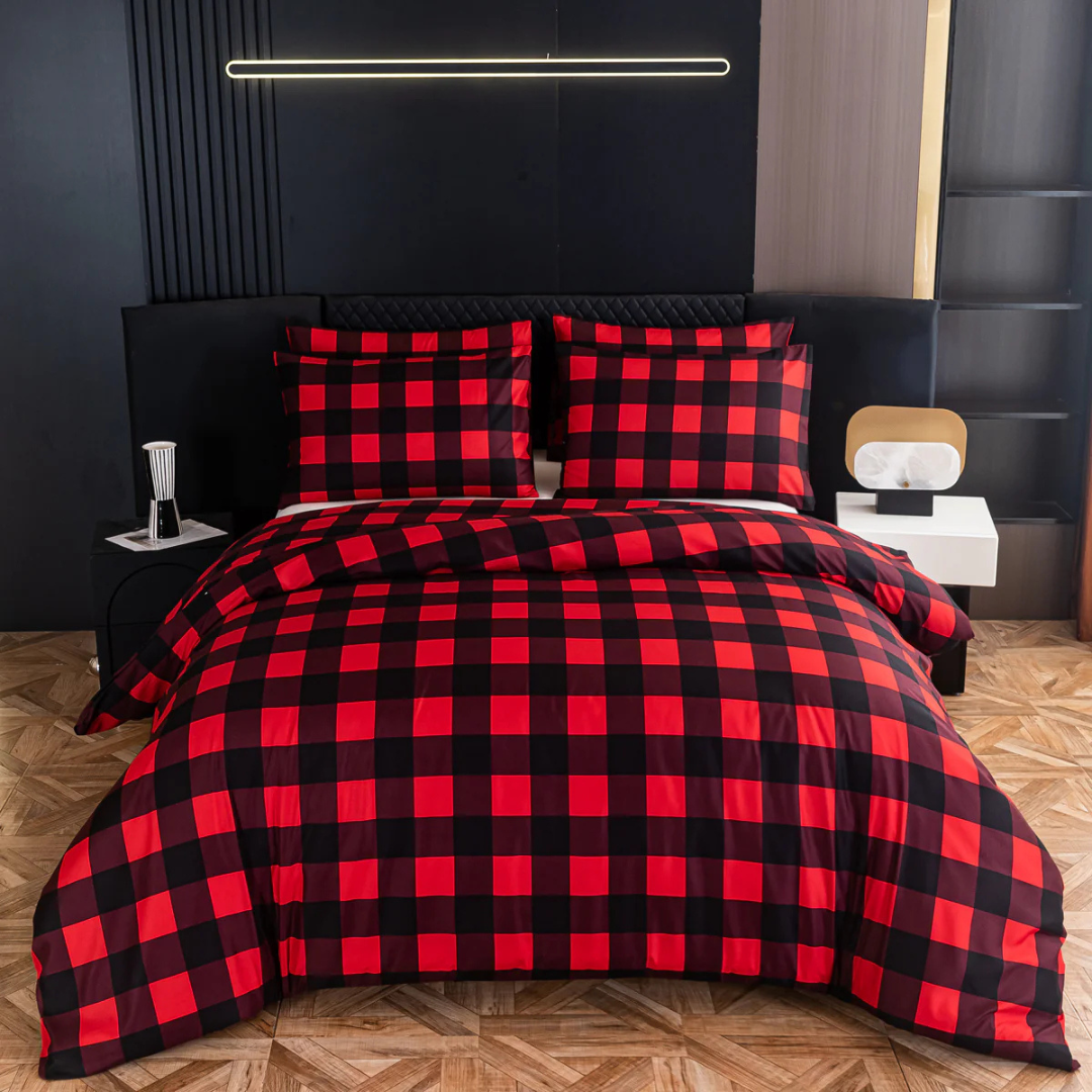 Beddengoedset – Polyester, abstract patroon in verschillende kleuren voor slaapkamerdecoratie