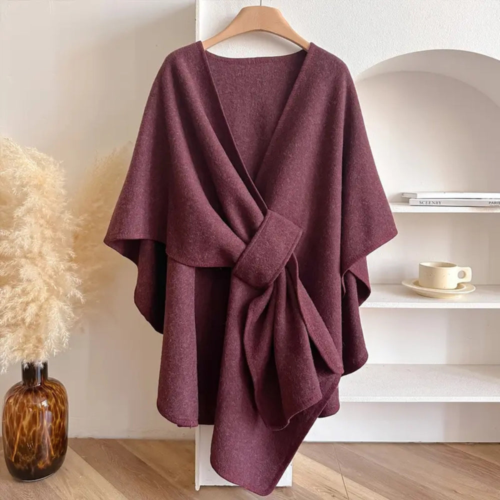 Poncho – Zachte microvezel, chic en winddicht voor herfst- en winteroutfits
