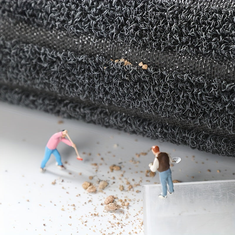 Durable door mat - Gray, Durable polypropylene for outdoor use at main entrance or terrace