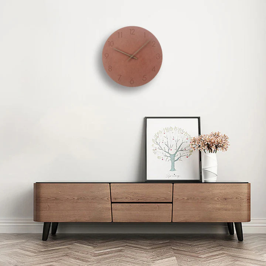 Houten wandklok – Minimalistisch ontwerp, 29 cm voor de woonkamer of slaapkamer