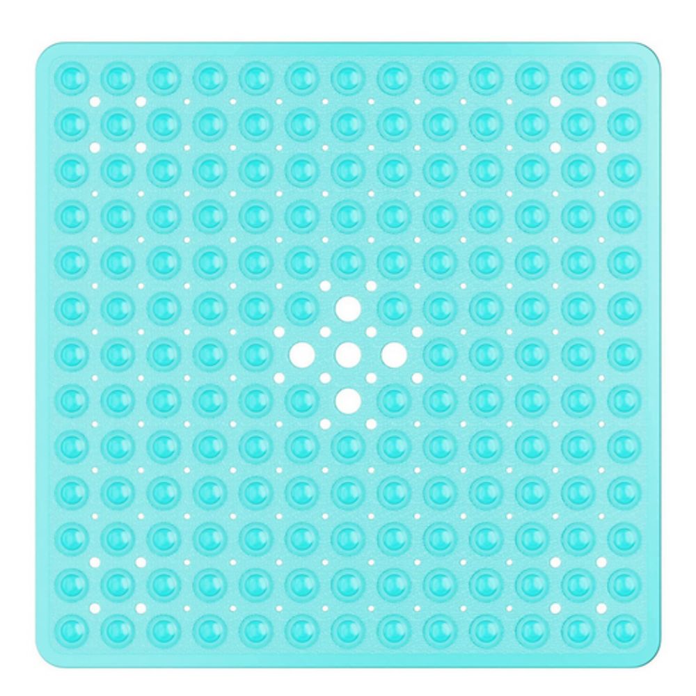 Skridsikker Badmåtte – Hvid PVC, Minimalistisk Design til Bad eller Brusekabine