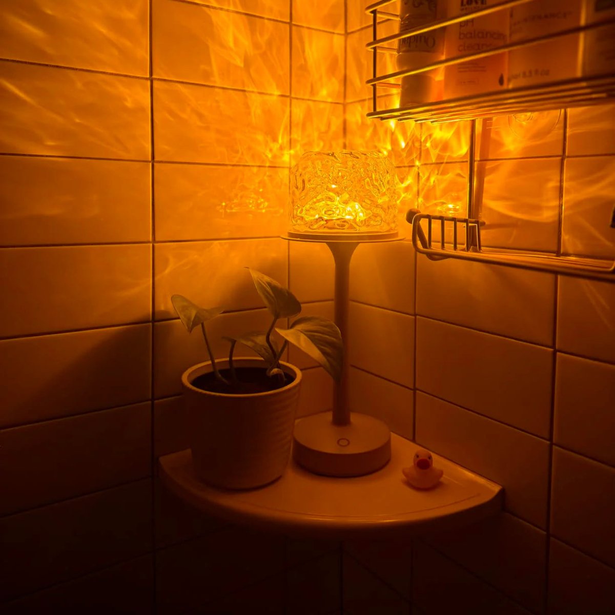 Trådløs Projektorlampe – 16 Farver, Stemningsfuld Belysning med Slaaptimer til Stue eller Soveværelse