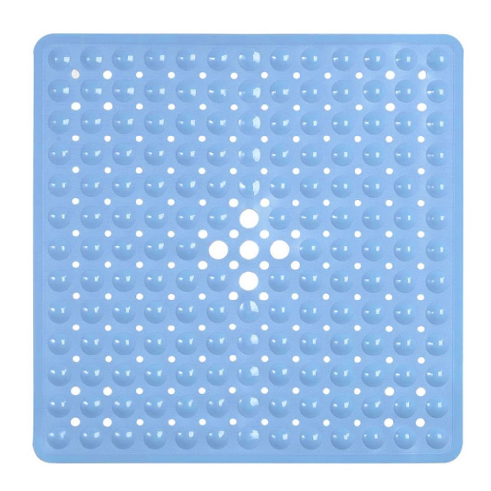Skridsikker Badmåtte – Hvid PVC, Minimalistisk Design til Bad eller Brusekabine