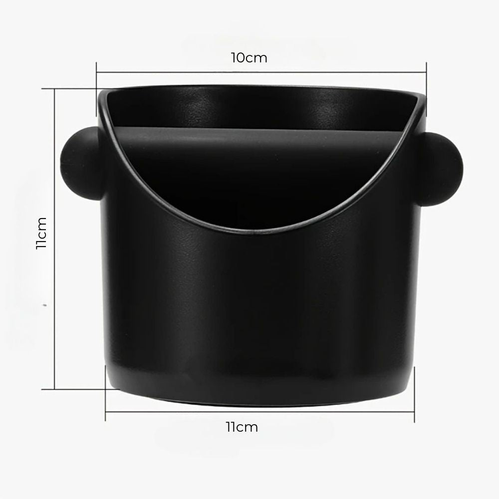 Kaffe Knock Box – Sort ABS, Moderne Design til Hjemmebarista eller Café Dekoration