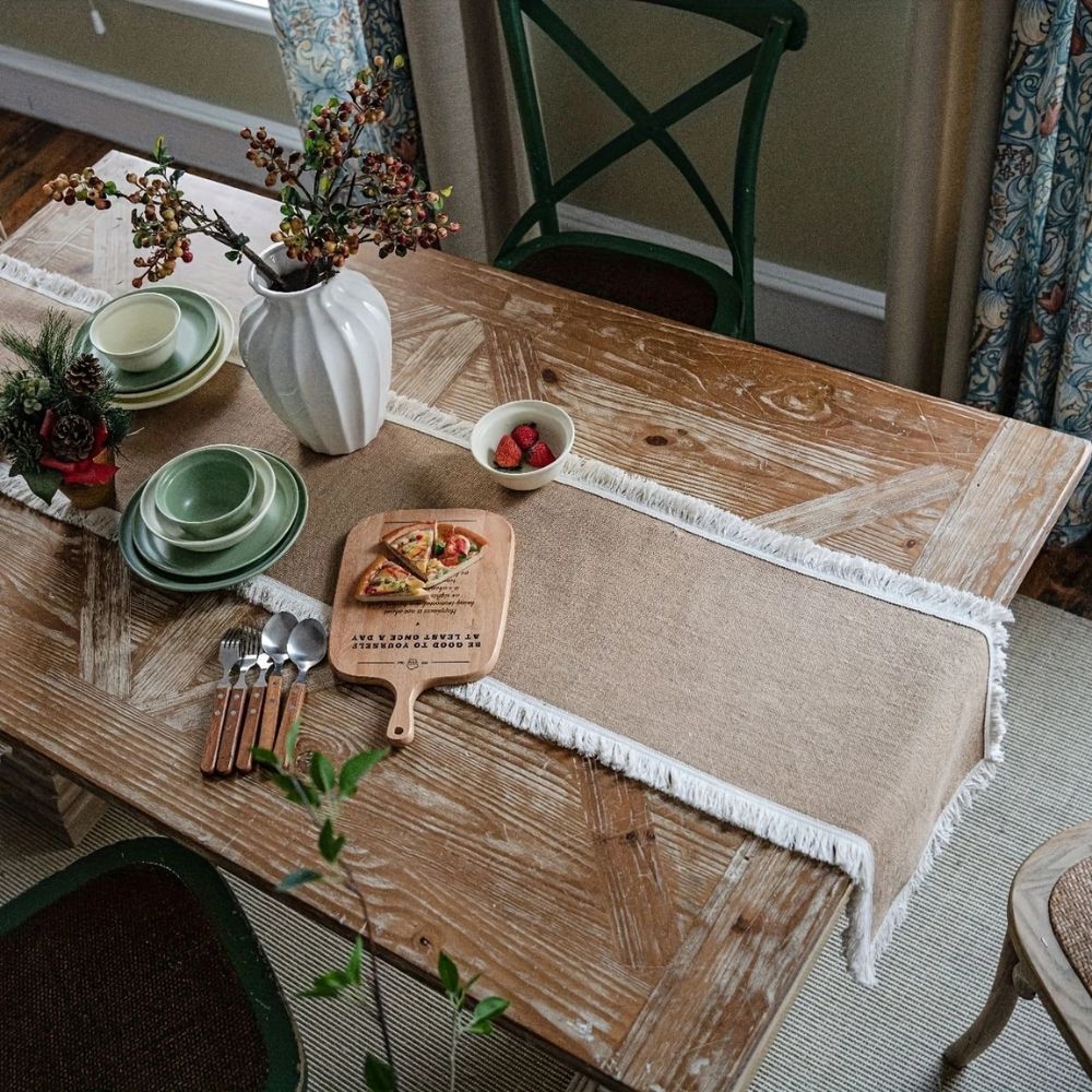Jute Placemat – Neutral, Bohemian Style for Dining Table or Party Decoration