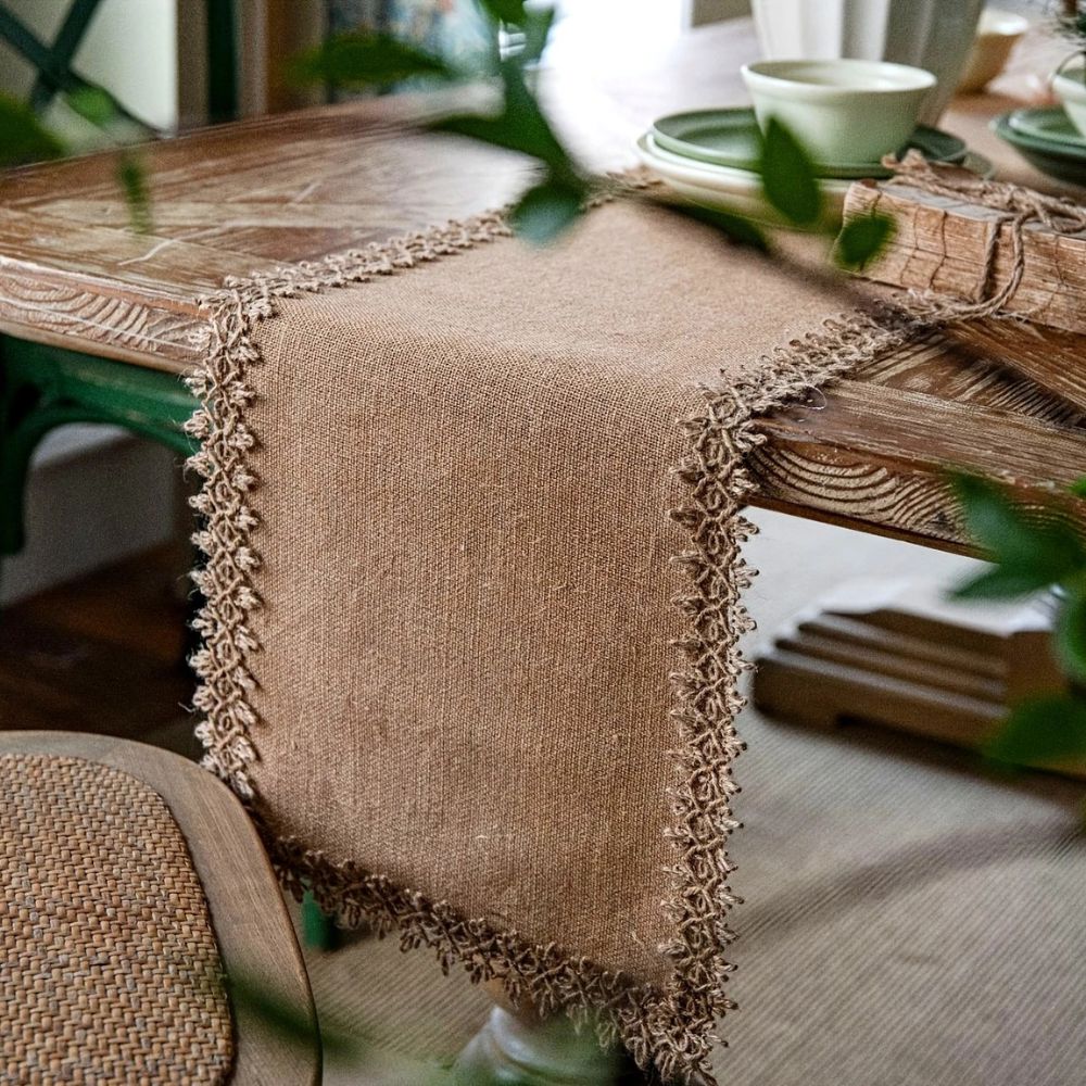 Jute Placemat – Neutral, Bohemian Style for Dining Table or Party Decoration