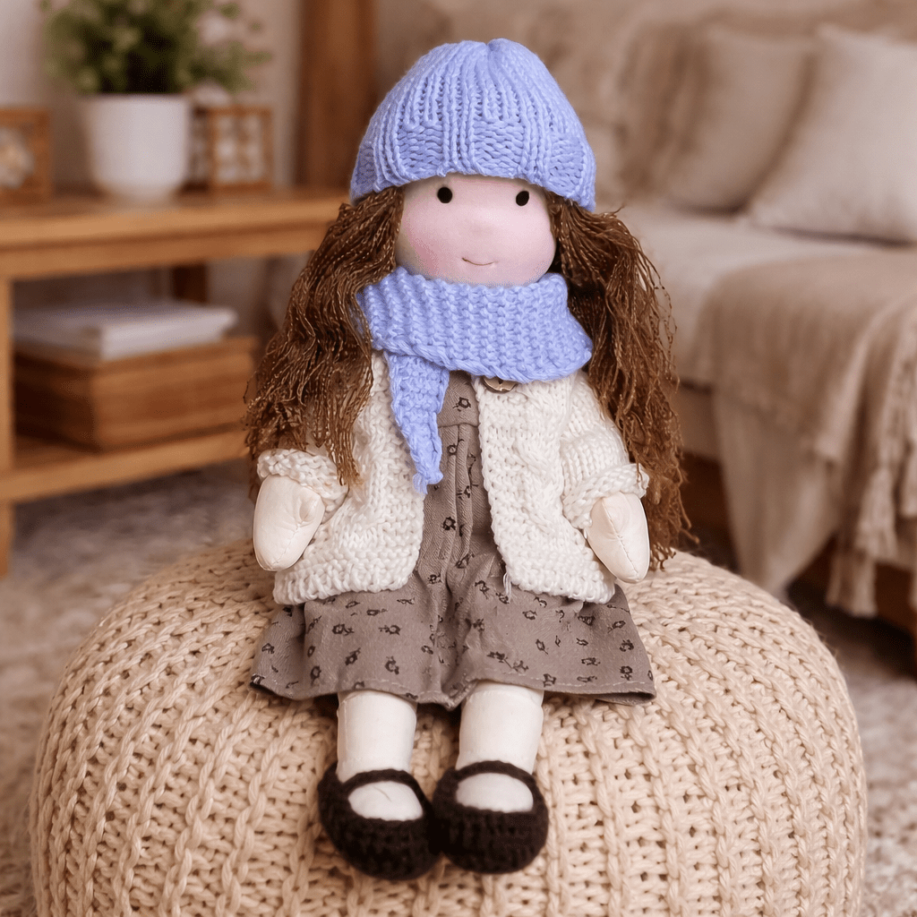 Waldorf Doll – Handmade from Cotton and Plush for Creative Play in the Children's Room or Play Area