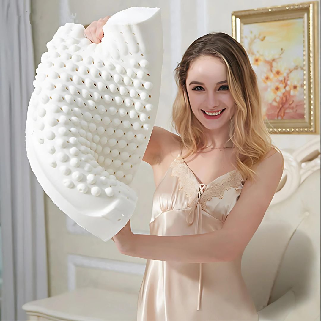 Orthopedic Pillow – 100% Natural Rubber, Support for Neck and Head for All Sleeping Positions