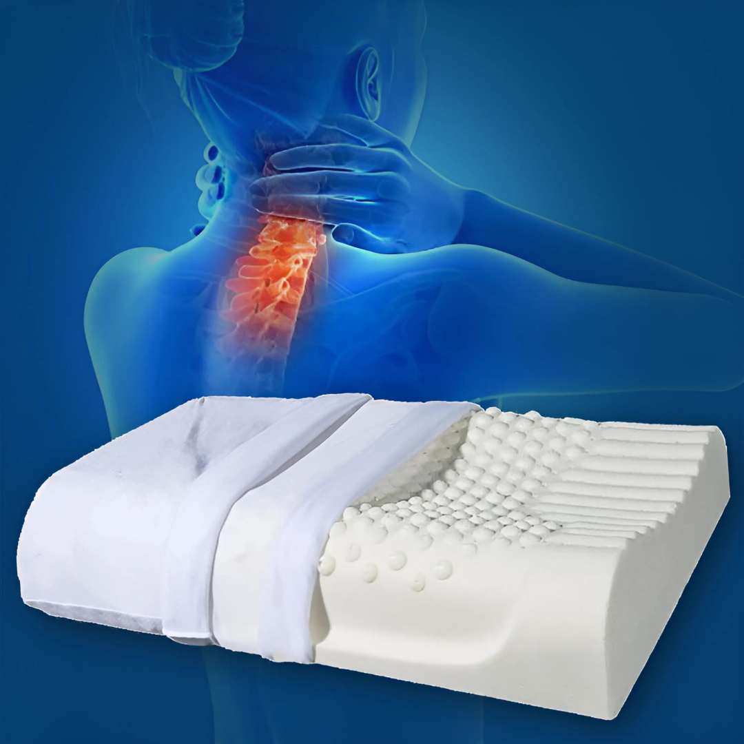 Orthopedic Pillow – 100% Natural Rubber, Support for Neck and Head for All Sleeping Positions
