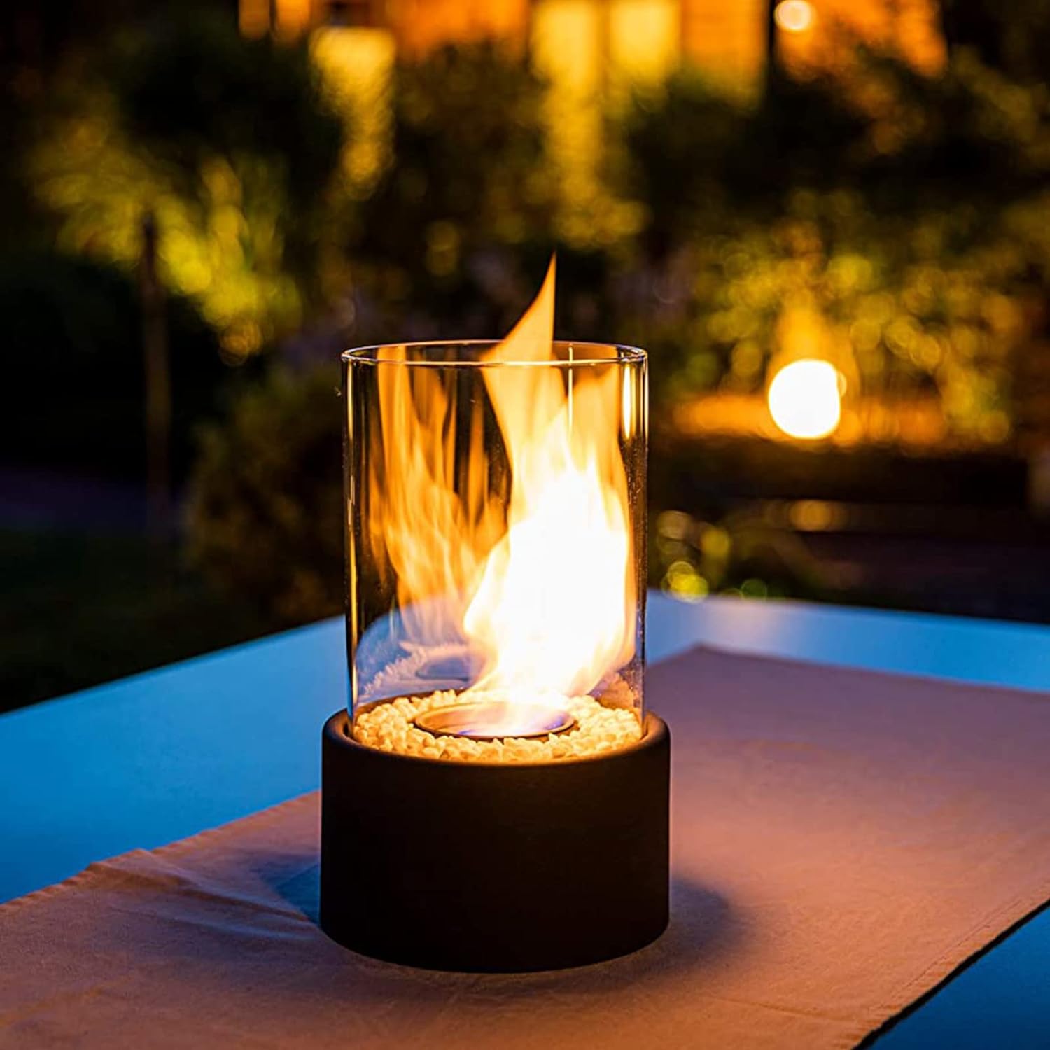 Olie Lampe – Glas og Metal, Elegant Design til Indendørs eller Udendørs Dekoration