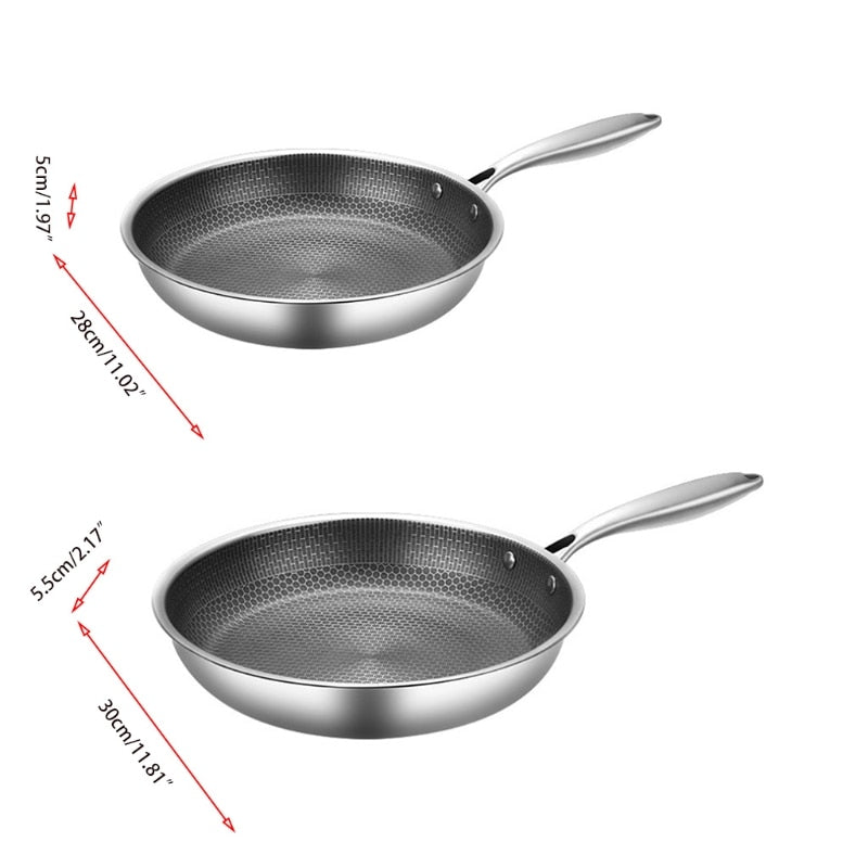 RVS Stegepande – Non-Stick, Ergonomisk Design til Nem Madlavning i Køkkenet