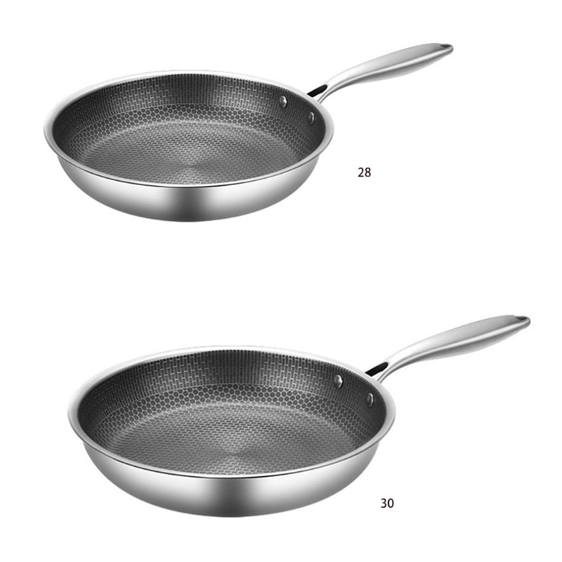 RVS Stegepande – Non-Stick, Ergonomisk Design til Nem Madlavning i Køkkenet