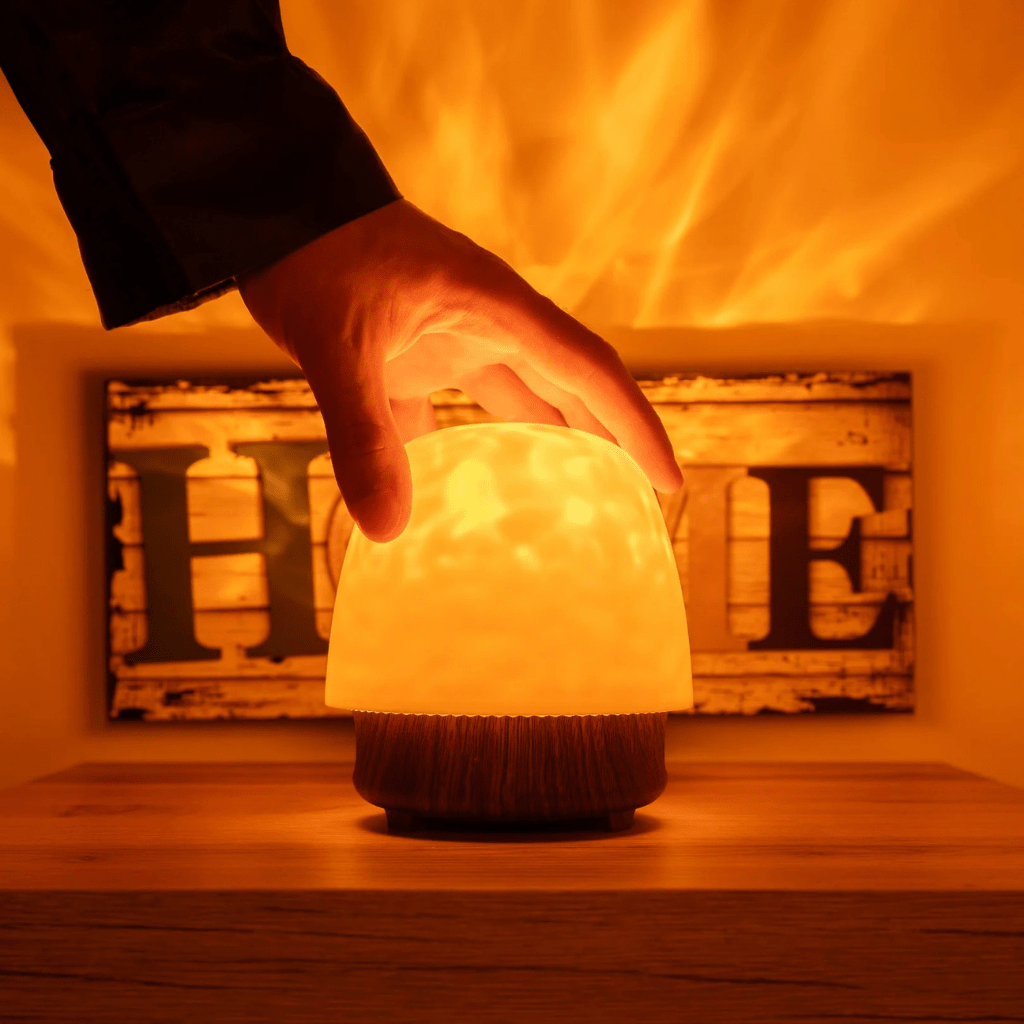 Multifunctional Table Lamp – LED with Bluetooth Speaker and 18 Colors, Modern Design for the Bedroom or Living Room