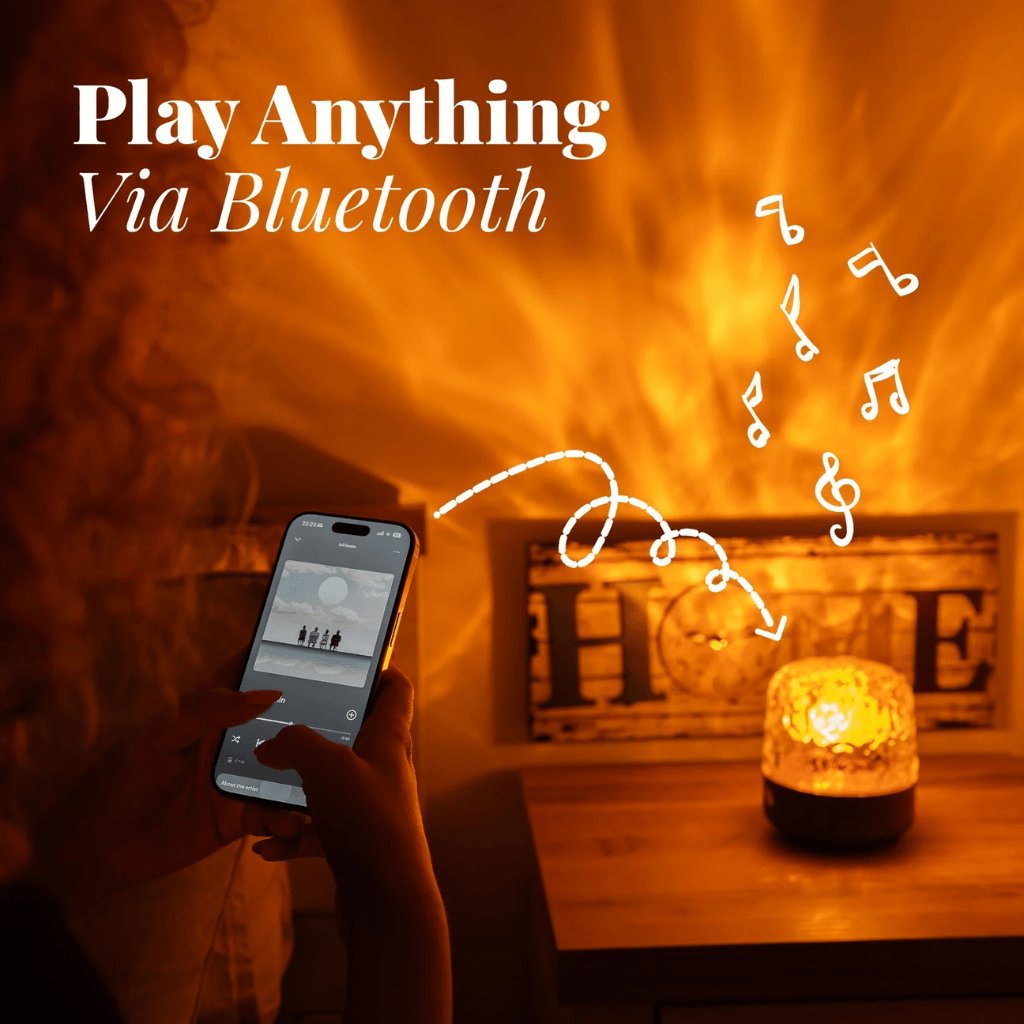 Multifunctional Table Lamp – LED with Bluetooth Speaker and 18 Colors, Modern Design for the Bedroom or Living Room