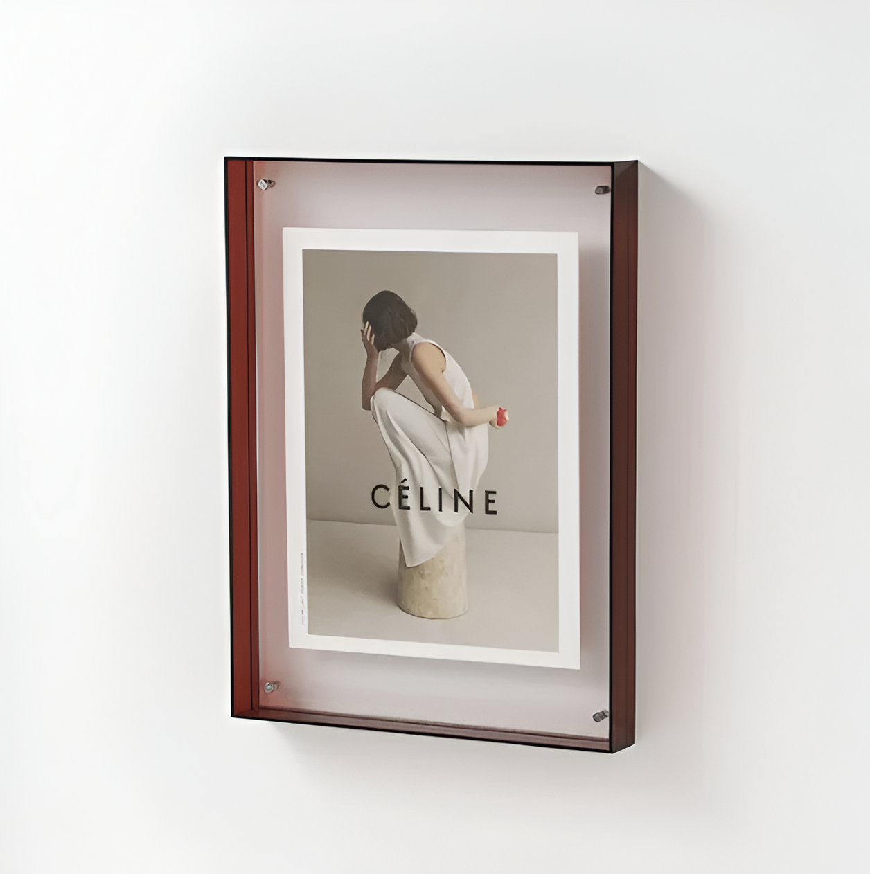 Moderne Fotoramme – Transparent Akryl, Minimalistisk Design til Kontor eller Vægsdekoration