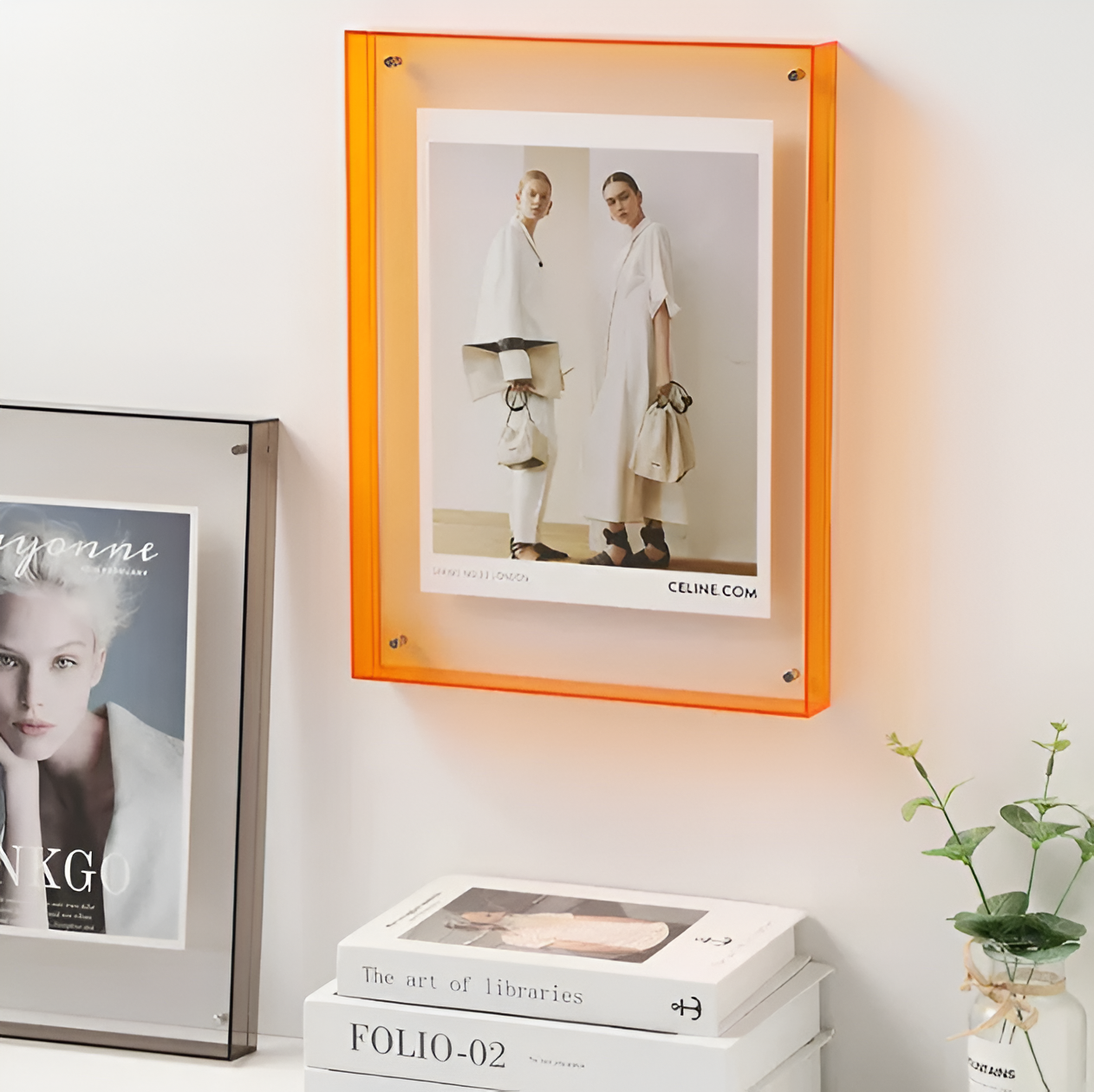 Moderne Fotoramme – Transparent Akryl, Minimalistisk Design til Kontor eller Vægsdekoration