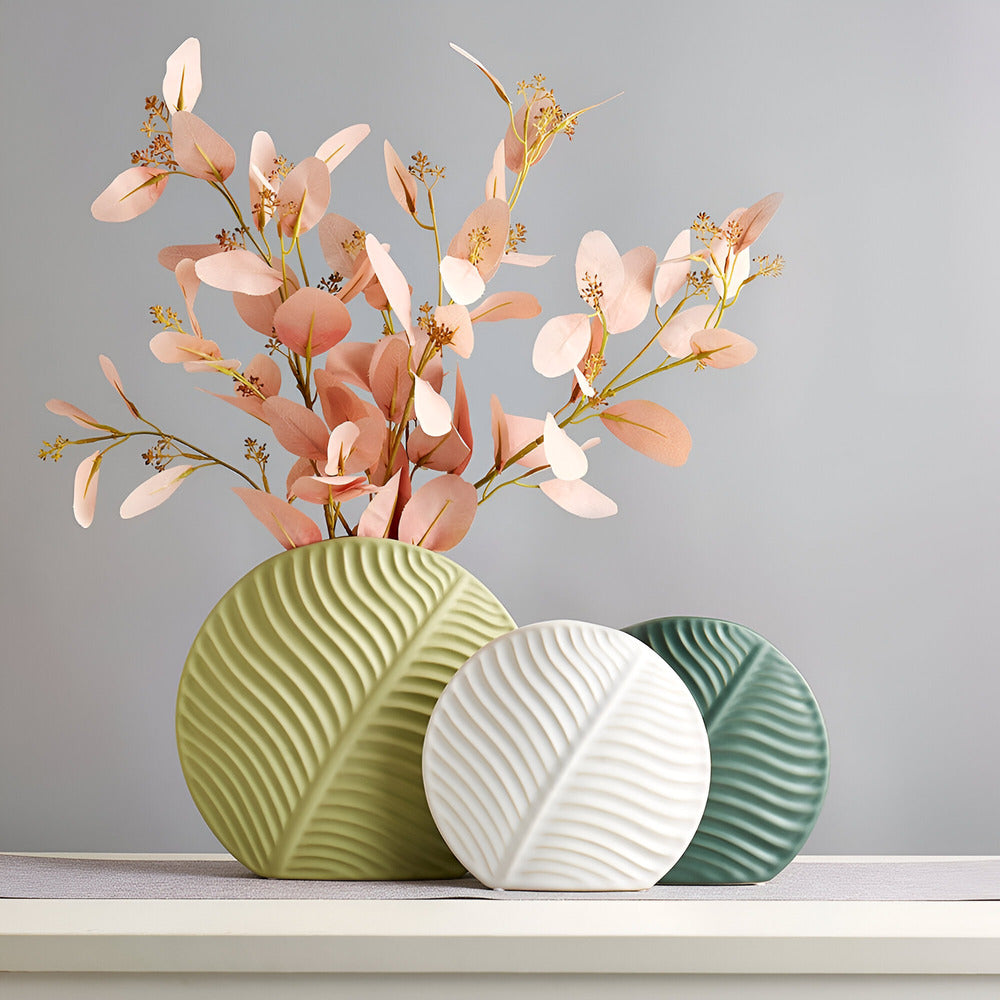 Ceramic Vase – Handmade, Neutral, Minimalist Design for Flowers or Table Decoration