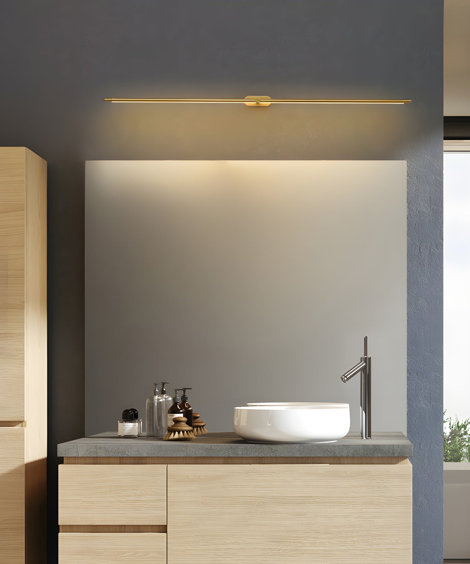 Draadloze LED-wandlamp – Aluminium, minimalistisch ontwerp voor de woonkamer, slaapkamer of kantoor