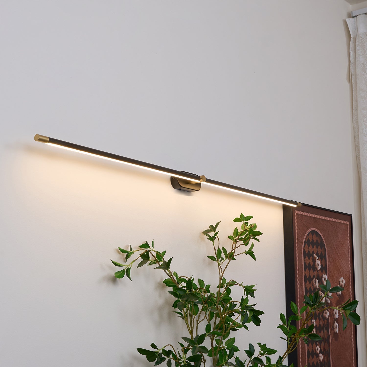 Draadloze LED-wandlamp – Aluminium, minimalistisch ontwerp voor de woonkamer, slaapkamer of kantoor
