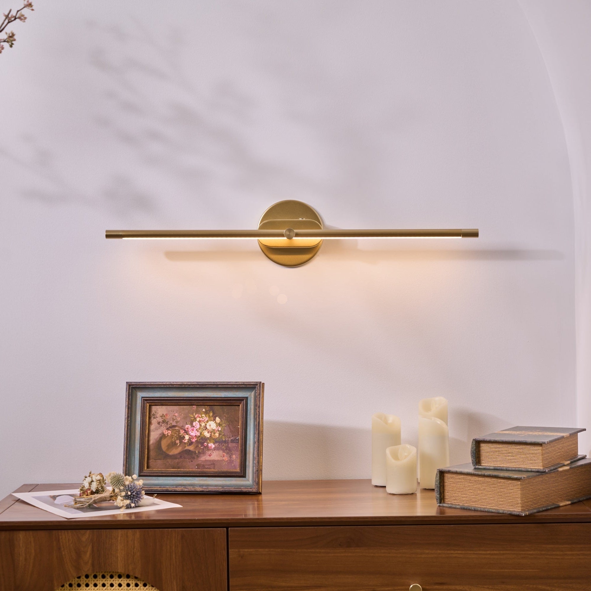 Draadloze LED-wandlamp – Aluminium, minimalistisch ontwerp voor de woonkamer, slaapkamer of kantoor