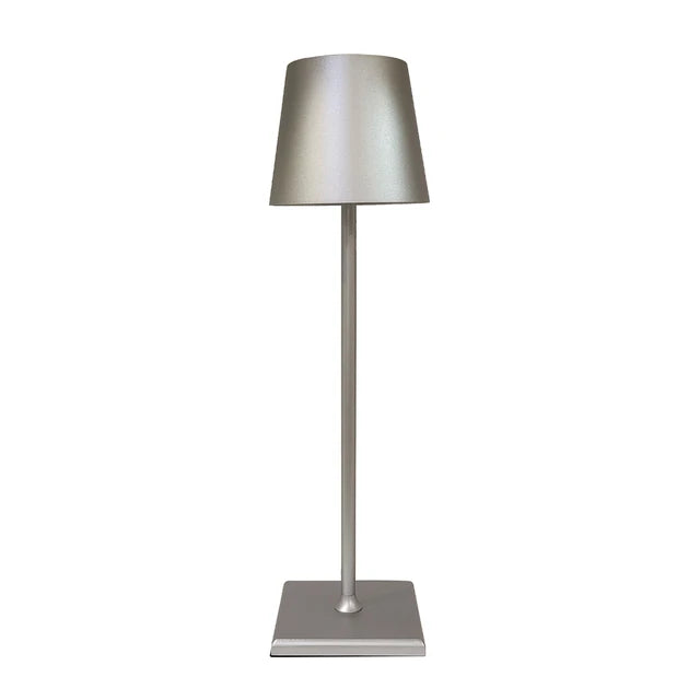 Bezprzewodowa lampa stołowa – nowoczesna metalowa lampa LED dostępna w wielu kolorach, idealna na biurko, stolik nocny lub stolik pomocniczy.