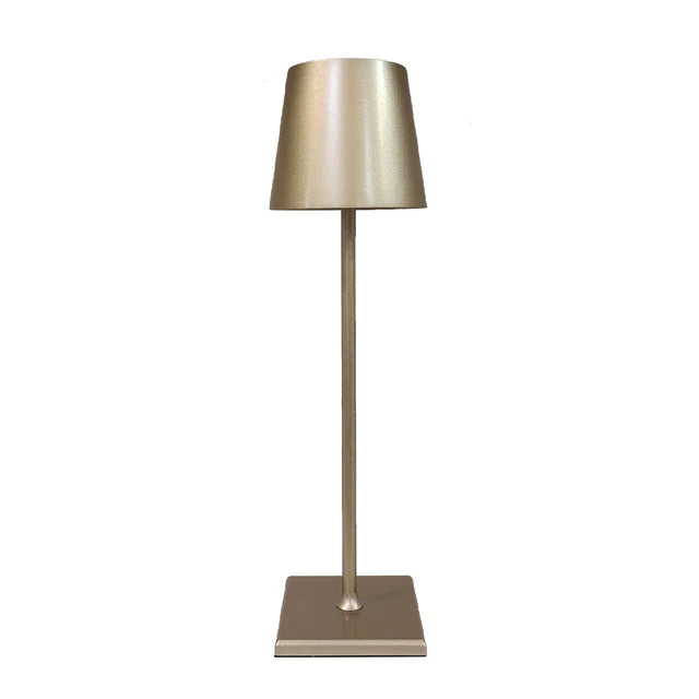 Bezprzewodowa lampa stołowa – nowoczesna metalowa lampa LED dostępna w wielu kolorach, idealna na biurko, stolik nocny lub stolik pomocniczy.