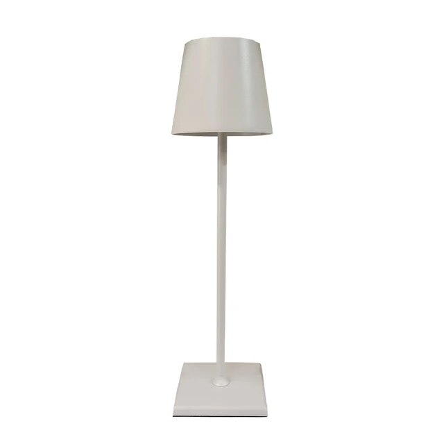 Bezprzewodowa lampa stołowa – nowoczesna metalowa lampa LED dostępna w wielu kolorach, idealna na biurko, stolik nocny lub stolik pomocniczy.
