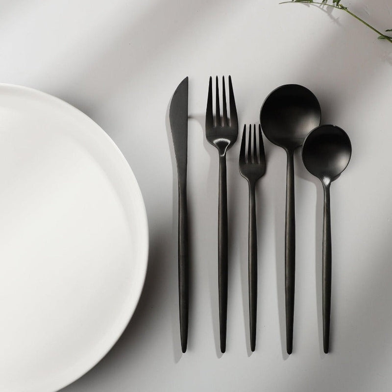Minimalistisk bestiksæt – Rustfrit stål, elegant design til enhver borddækning